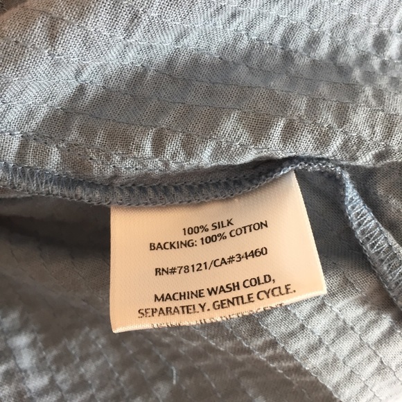 Eileen Fisher | Silk Quilted Button Jacket - Picture 7 of 7